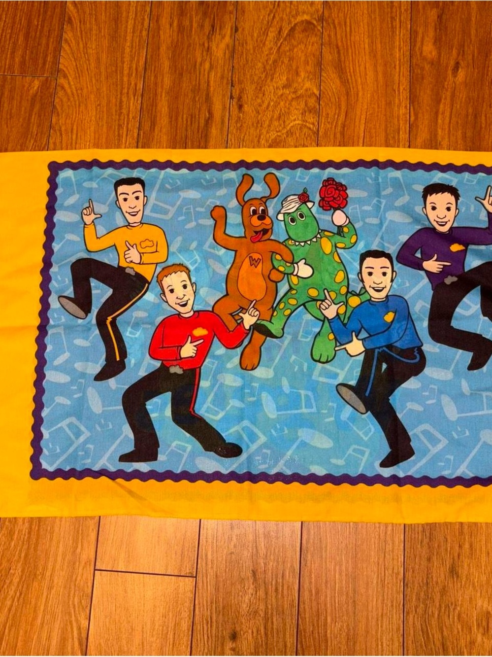 The Wiggles Vintage reversible Pillowcase 2003 Double Sided